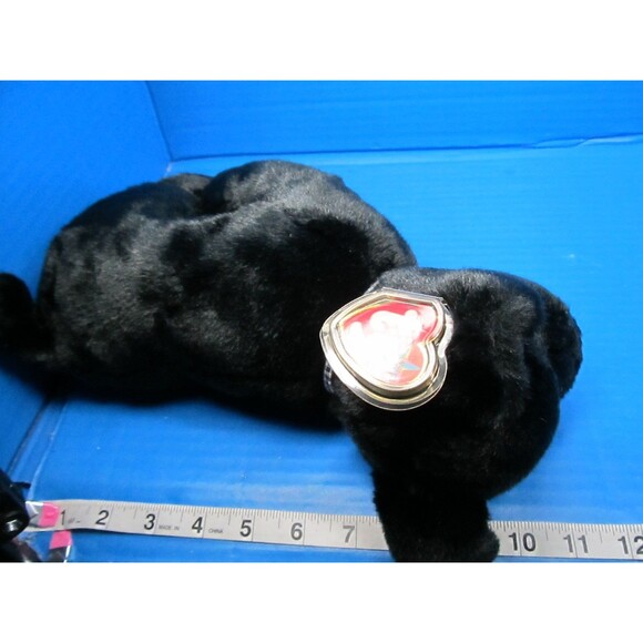 VTG TY Beanie Buddy LUKE Black Lab Dog 10" Plush Stuffed Animal Toy 2001 W/Tag - Picture 12 of 12